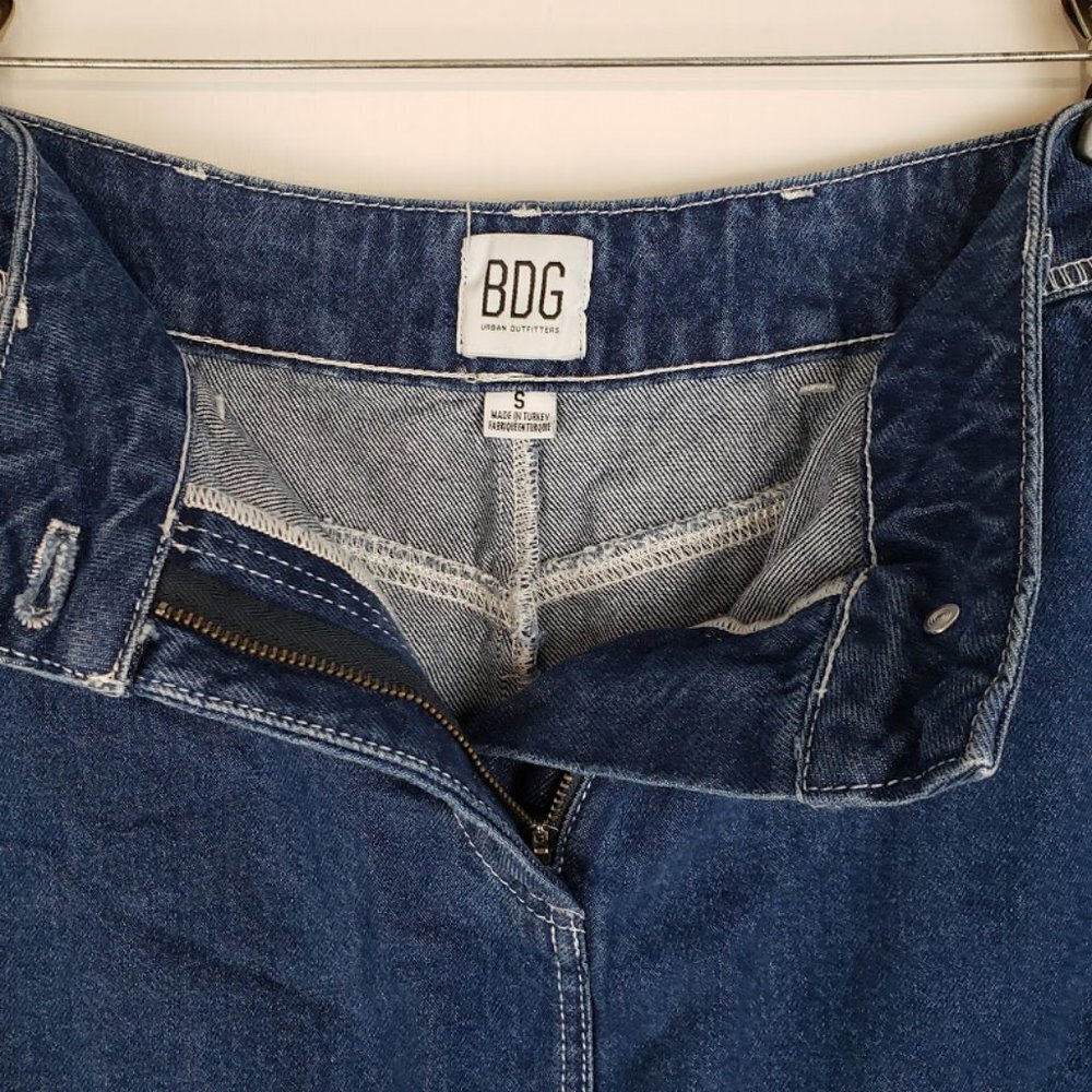 Urban Outfitters BDG Denim Skirt Classic Jean Skirt Rolled Mini Y2K Size Small - Picture 5 of 7